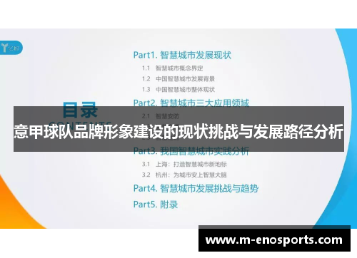 意甲球队品牌形象建设的现状挑战与发展路径分析